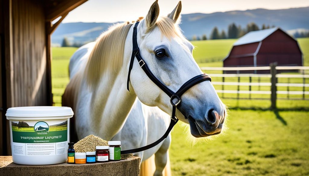 feeding horses supplements